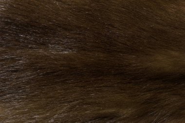 Doğal hayvan kürkü arkaplan dokusu. kahverengi yün yakın çekim