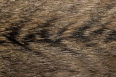 Doğal hayvan kürkü arkaplan dokusu. kahverengi yün yakın çekim