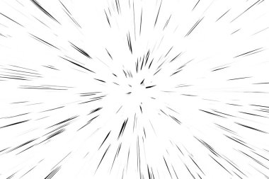 Beyaz arkaplanda Bokeh siyah çizgileri, soyut hız ışık hareketi bulanık dokusu, yıldız parçacığı veya uzay yolculuğu, siyah ve beyaz ekstrüzyon etkisi