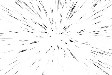 Beyaz arkaplanda Bokeh siyah çizgileri, soyut hız ışık hareketi bulanık dokusu, yıldız parçacığı veya uzay yolculuğu, siyah ve beyaz ekstrüzyon etkisi