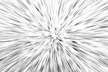 Beyaz arkaplanda Bokeh siyah çizgileri, soyut hız ışık hareketi bulanık dokusu, yıldız parçacığı veya uzay yolculuğu, siyah ve beyaz ekstrüzyon etkisi