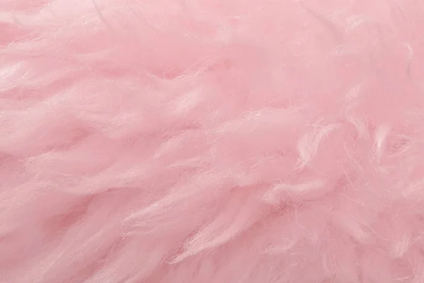 ピンクの動物のウールの質感の背景 バラ色の色合いの天然ウール ふっふっふっふっふっふっふっふっふっ — ストック写真