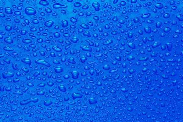 Mavi arkaplanda su damlaları, doku