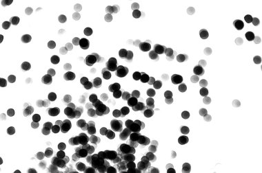 Beyaz arkaplanda siyah bir bokeh, açık renk, siyah ışık, siyah beyaz fotoğraf.