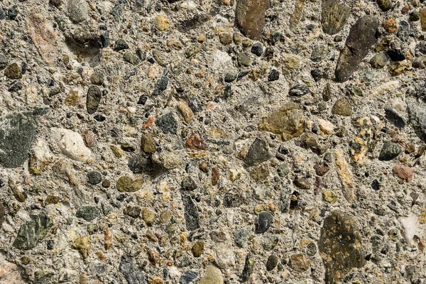 Stará Betonová Stěna Kousky Kamenů Dlažebních Kostek Pozadí Textury Ošlehaná — Stock fotografie