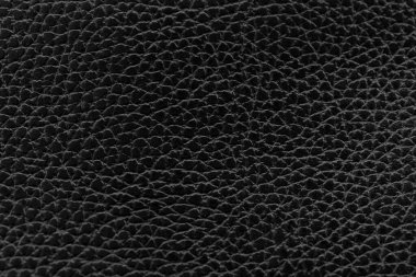 Siyah doğal deri desenli makro. Koyu renkli bir madde, duvar kağıdı arkaplan