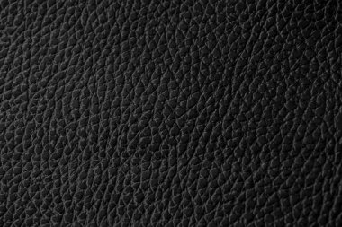 Siyah doğal deri desenli makro. Koyu renkli bir madde, duvar kağıdı arkaplan