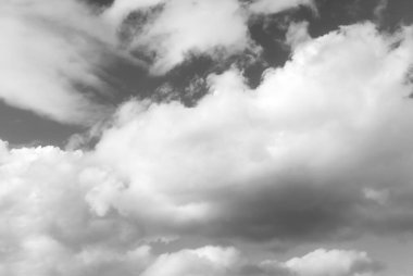 Siyah beyaz bulutların arkaplan dokusu