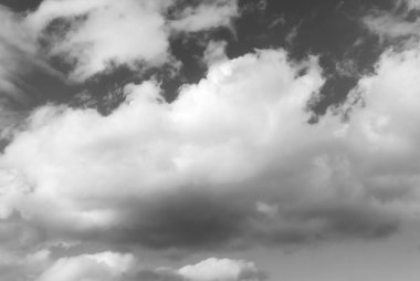 Siyah beyaz bulutların arkaplan dokusu