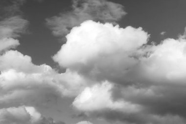 Siyah beyaz bulutların arkaplan dokusu