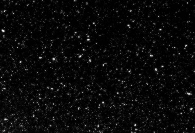 Siyah arkaplanda kaotik beyaz bokeh, ışık lekeleri dokusu, soyut bulanıklık, düşen kar, yıldızlı gökyüzü