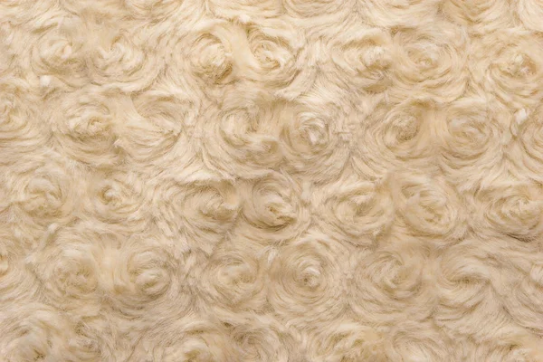 Béžová Přírodní Vlna Kroucením Textury Pozadí Bavlněná Vlna Bílý Rouno — Stock fotografie