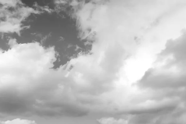Preto Branco Nuvens Fundo Textura — Fotografia de Stock