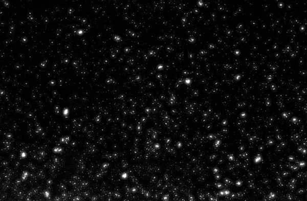 Хаотичний Білий Боке Чорному Тлі Світлі Плями Текстури Абстрактний Розмив — стокове фото