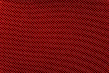 Elmas desenli kırmızı ve siyah tekstil arka plan, yakın plan deseni