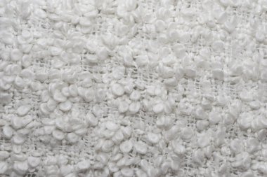 Beyaz dokuma malzemesinin dokusu doğal yün, arka plan