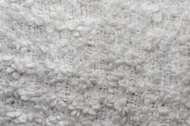 Beyaz dokuma malzemesinin dokusu doğal yün, arka plan