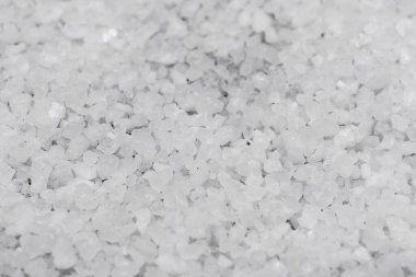 Beyaz deniz tuzu arka plan dokusu, makro fotoğrafçılık