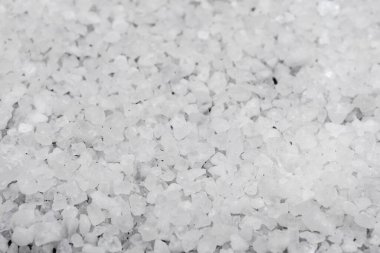 Beyaz deniz tuzu arka plan dokusu, makro fotoğrafçılık