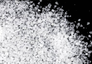 Beyaz deniz tuzu arka plan dokusu, makro fotoğrafçılık