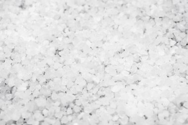 Beyaz deniz tuzu arka plan dokusu, makro fotoğrafçılık