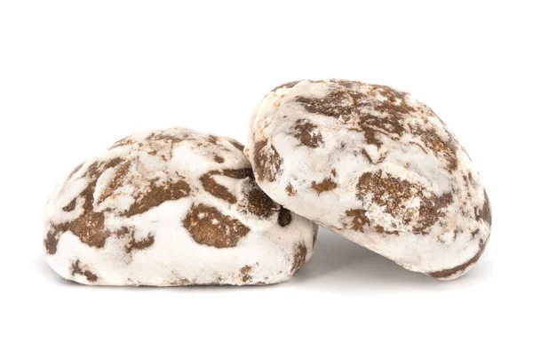 Pepparkakor Cookies Isolerade Vit Bakgrund — Stockfoto