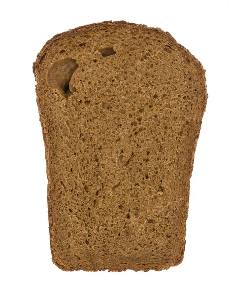 Буханка Серого Хлеба Белом Фоне — стоковое фото