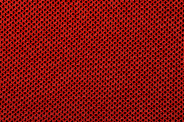 Elmas desenli kırmızı ve siyah tekstil arka plan, yakın plan deseni