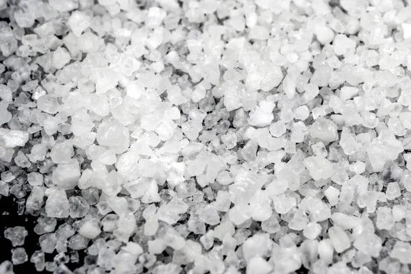 白海塩クローズアップの背景テクスチャ マクロ写真 — ストック写真