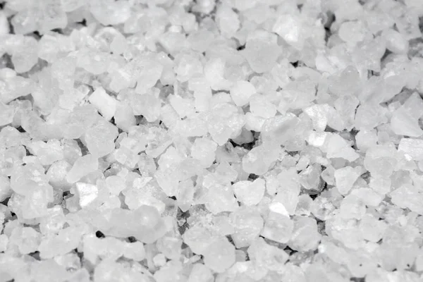 White Sea Salt Closeup Background Texture Macro Photography — Stock Photo, Image