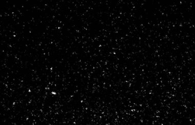 Siyah arka planda beyaz lekeler ve izler var. Beyaz bulanıklık ve dalgalanmalar. Kar yağışı, soyutlama