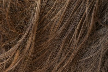 Kahverengi uzun saç dokusu arka planı