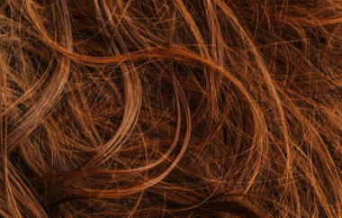 Kahverengi uzun saç dokusu arka planı