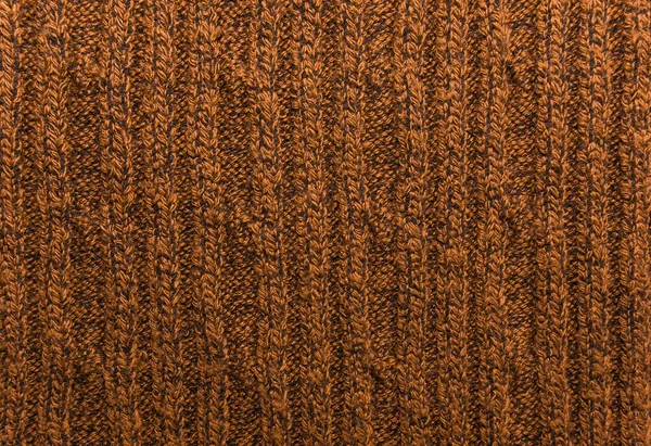 뜨개질 스웨터 텍스처 클로즈업 주황색 재료의 — 스톡 사진