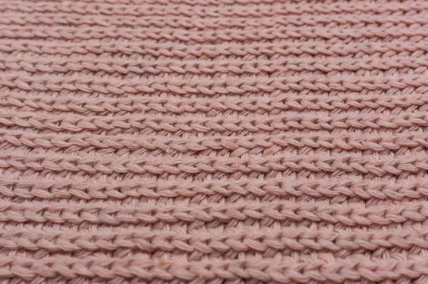 Texture Pink Knitted Sweater Closeup Red Knitted Wool — Stock Photo, Image