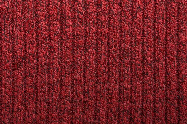 Tekstura Czerwonego Swetra Dzianiny Zbliżenie Dzianiny Wełny — Zdjęcie stockowe