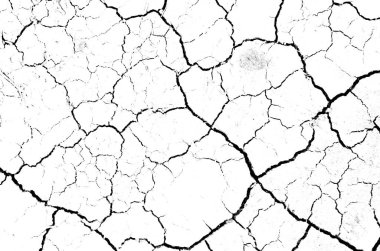 Beyaz kurumuş ve çatlamış toprak arka planı. Kuru yarık alanına yakın. Toprak dokusunda gri çatlak. erozyon