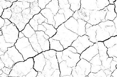 Beyaz kurumuş ve çatlamış toprak arka planı. Kuru yarık alanına yakın. Toprak dokusunda gri çatlak. erozyon