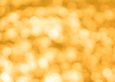 Sarı bokeh arkaplan dokusu. Altın bulanık parlak parlak ışık dokusu