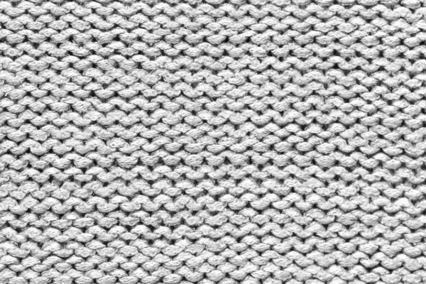 Textura Uma Camisola Malha Branca Closeup Material Malha Cinza — Fotografia de Stock