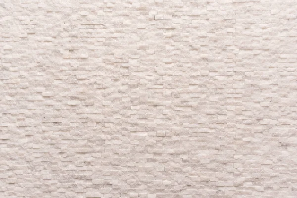 Bianco Moderno Muro Decorativo Piccolo Marmo Mattone Sfondo Texture Decorativo — Foto Stock