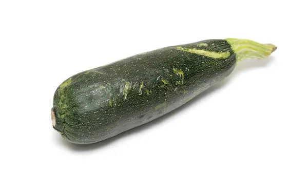Zucchini Grün Auf Weißem Hintergrund — Stockfoto