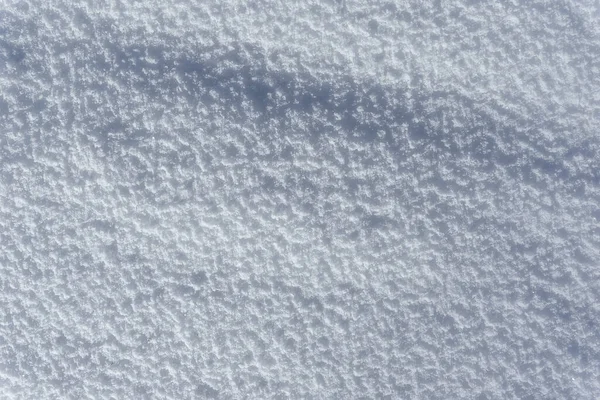 Vit Ren Snö Struktur Bakgrund Nysnö Struktur Blå Ton Grov — Stockfoto