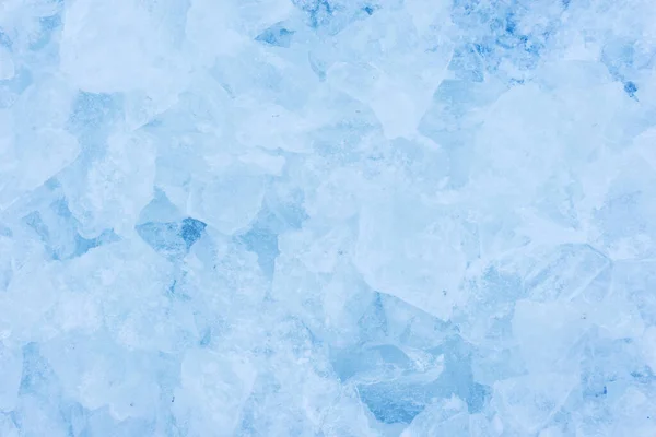Ezilmiş Buz Parçaları Kar Arkaplan Dokusu — Stok fotoğraf