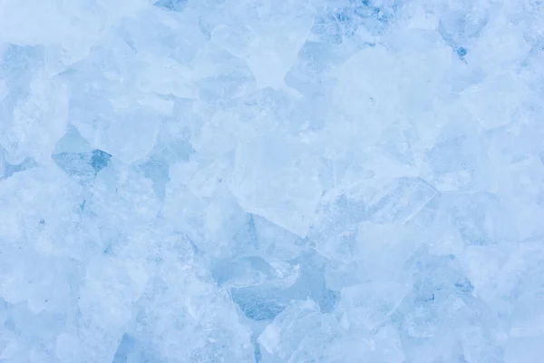 Zerkleinerte Eisstücke Mit Schnee Hintergrundstruktur — Stockfoto