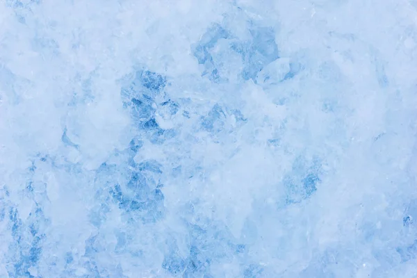 Zerkleinerte Eisstücke Mit Schnee Hintergrundstruktur — Stockfoto