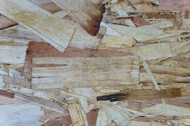 Parça sıkıştırılmış tahta yonga arka plan dokusu, iç
