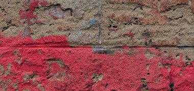 Pembe benekli eski kaba alçı duvar dokusu, grunge