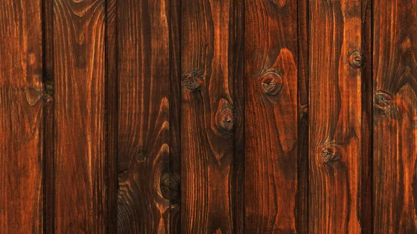 Brown wooden boards panel with knots texture background