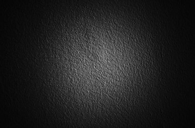 Koyu kenarlı beyaz beton duvar, parlak lekeli koyu alçı duvar, tasarımcılar için arka plan, siyah vignette ile beton duvar dokusu